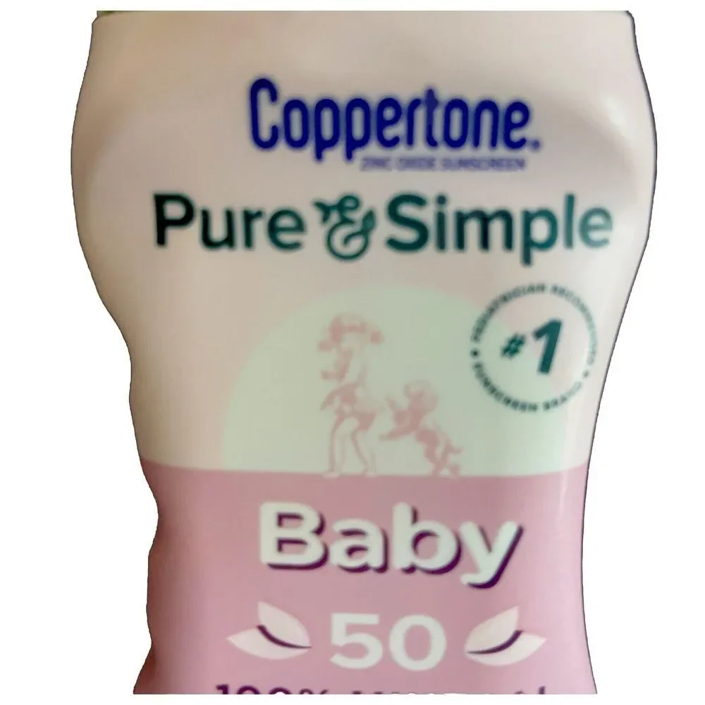 COPPERTONE Pure & Simple #1 Rated! BABY Sunscreen SPF 50 Mineral Protection 6oz